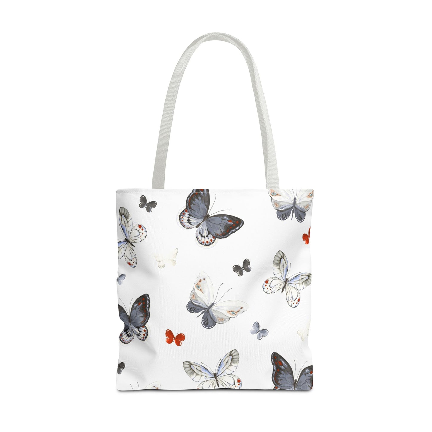 Butterfly Pattern Tote Bag — Lightweight Floral Tote for Everyday Use