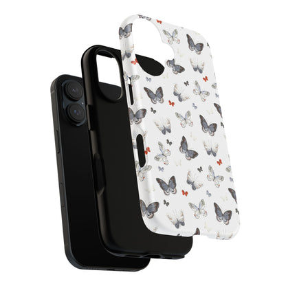 iPhone Butterfly Pattern Tough Phone Case — Protective Floral-Inspired iPhone Case