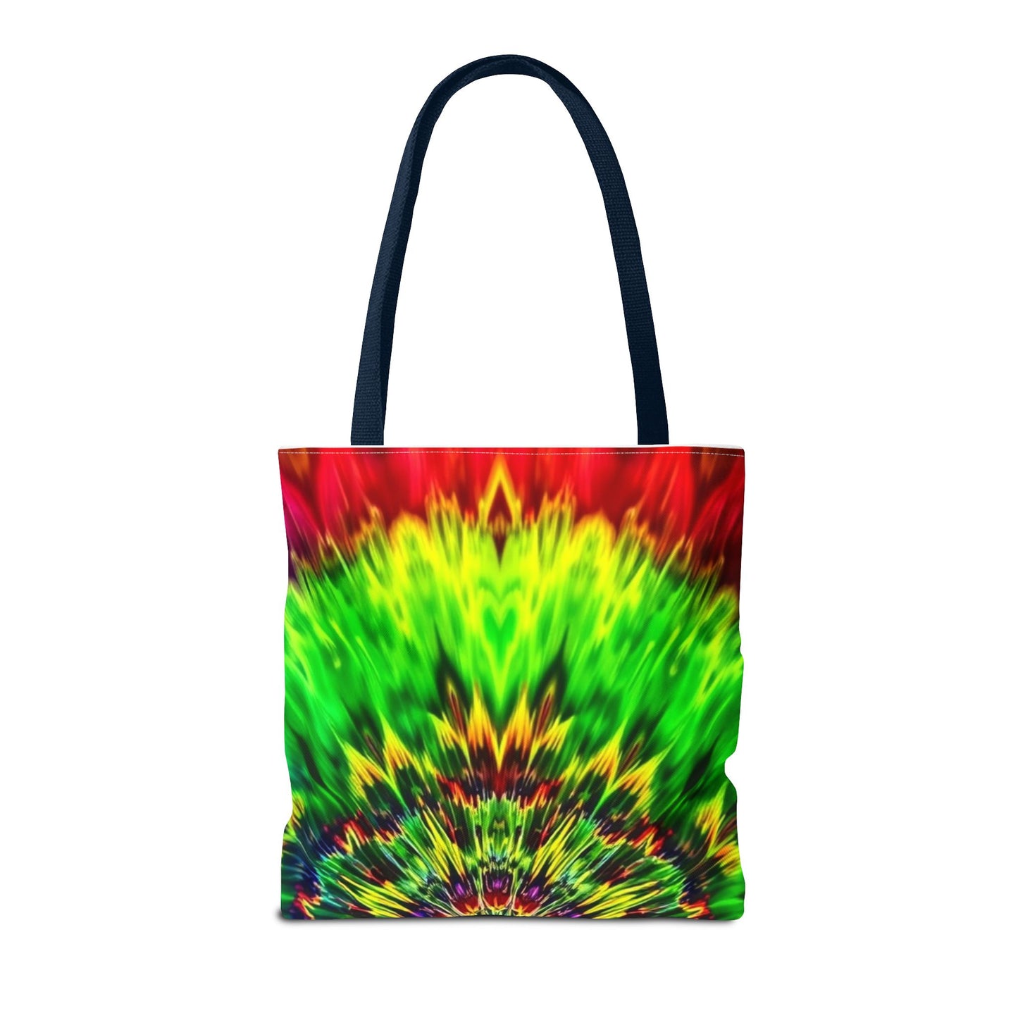 Tie-Dye Kaleidoscope Tote Bag — Vibrant All-Over Print Beach & Market Bag