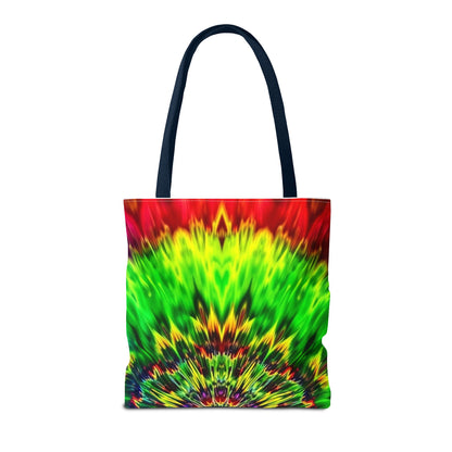 Tie-Dye Kaleidoscope Tote Bag — Vibrant All-Over Print Beach & Market Bag