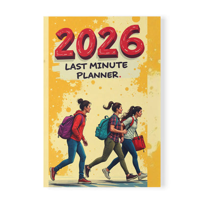 2026 Last Minute Planner Notebook — A5 Softcover Student Planner