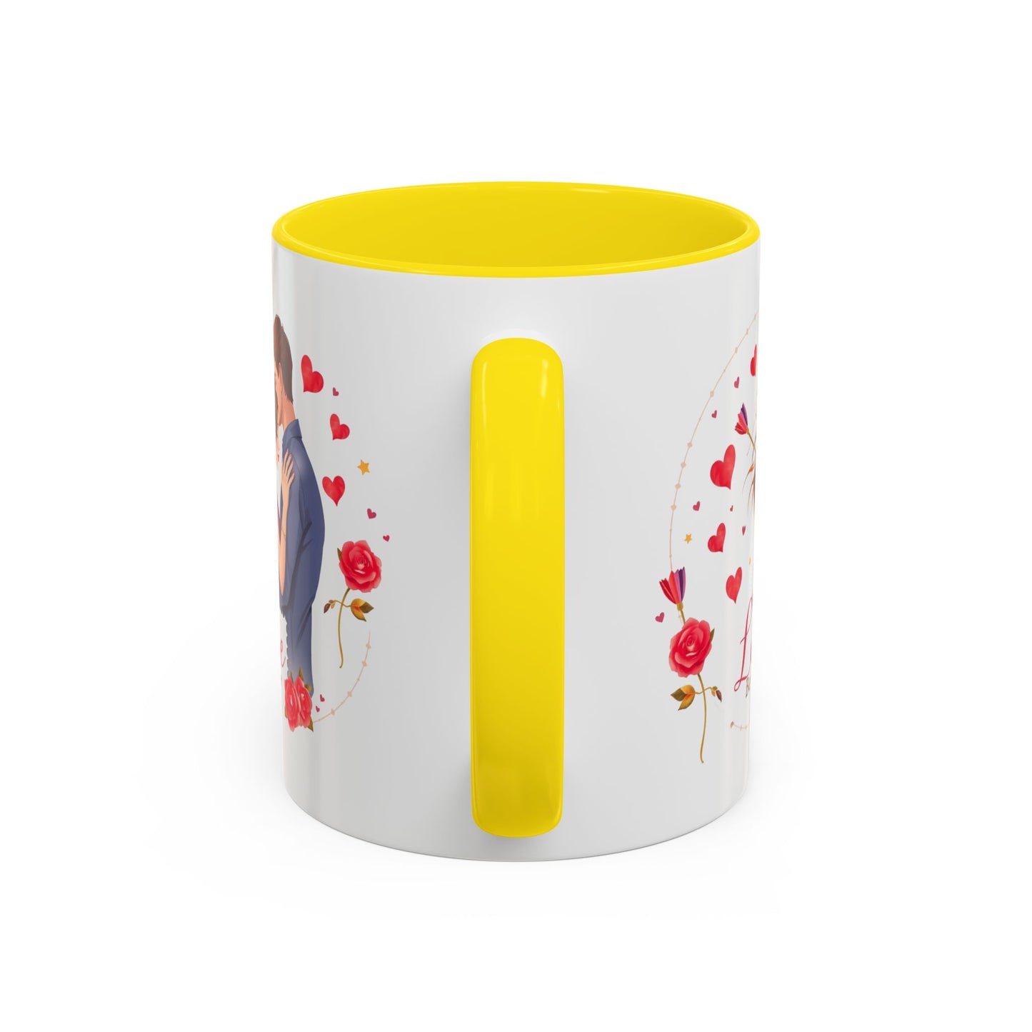 Romantic "Love Be Mine" Accent Coffee Mug — Couples Valentine's Gift