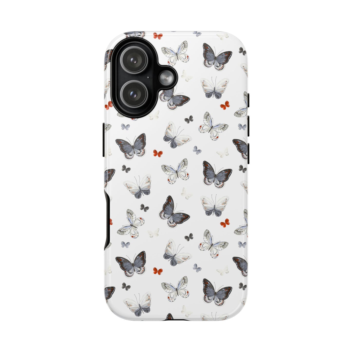 iPhone Butterfly Pattern Tough Phone Case — Protective Floral-Inspired iPhone Case