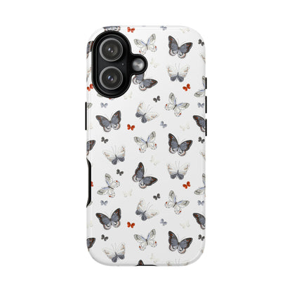iPhone Butterfly Pattern Tough Phone Case — Protective Floral-Inspired iPhone Case