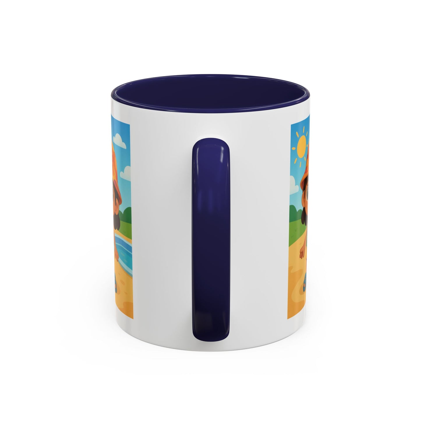 Good Vibes Beach Kid Mug — Accent Coffee Mug (11/15oz)