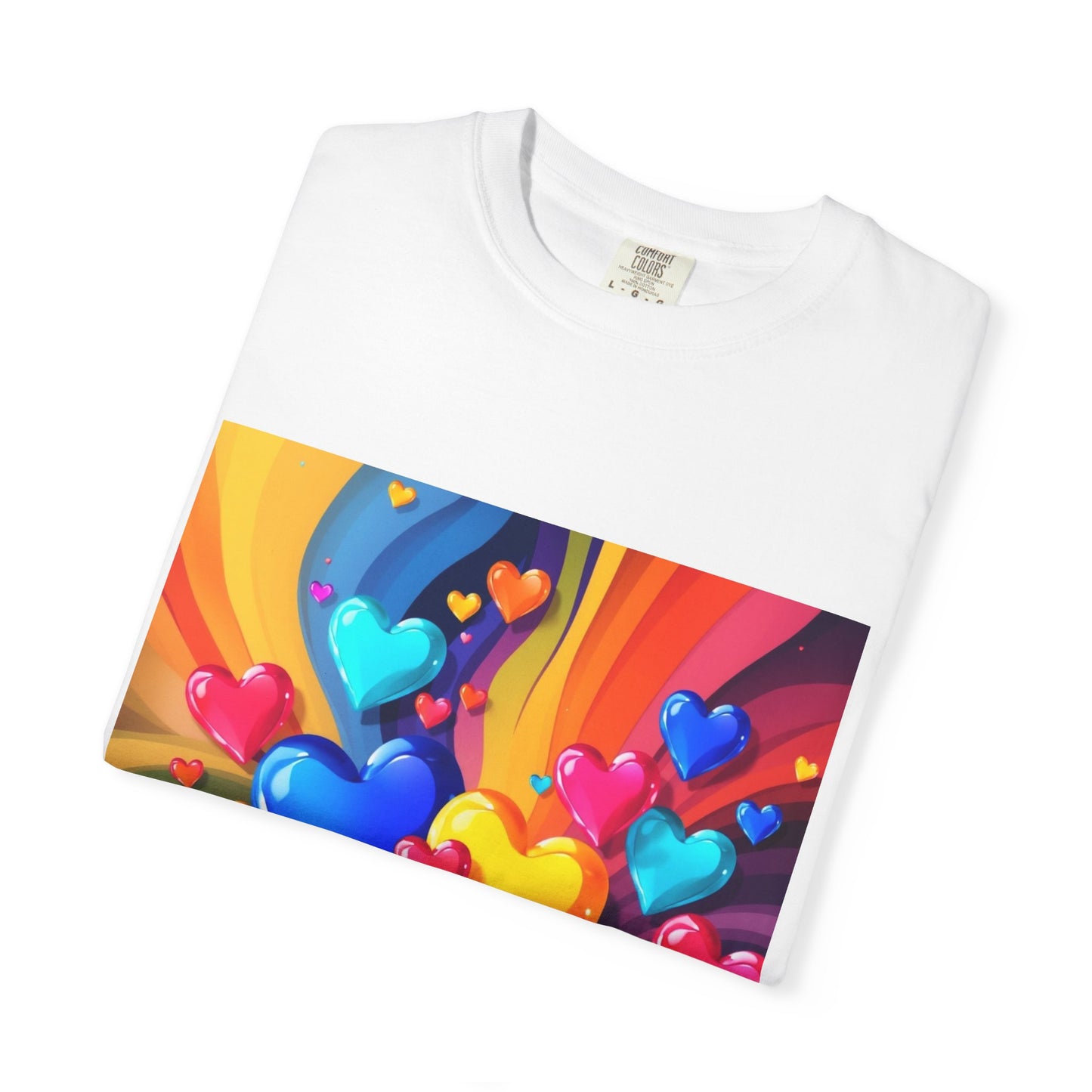 Colorful Heart Rainbow T‑Shirt