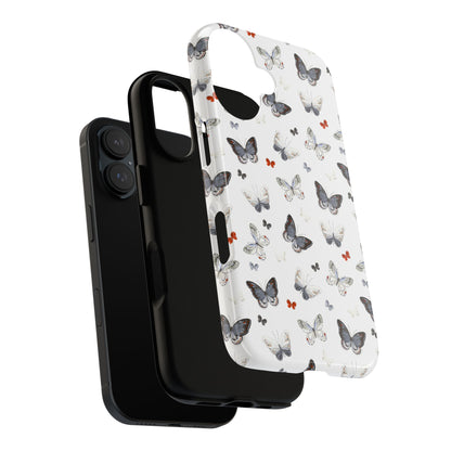iPhone Butterfly Pattern Tough Phone Case — Protective Floral-Inspired iPhone Case