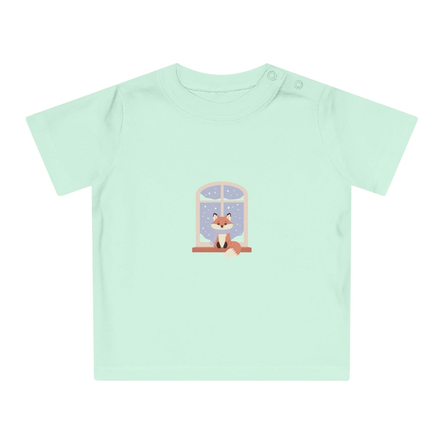 Baby T-Shirt — Cozy Fox at Night Graphic Tee