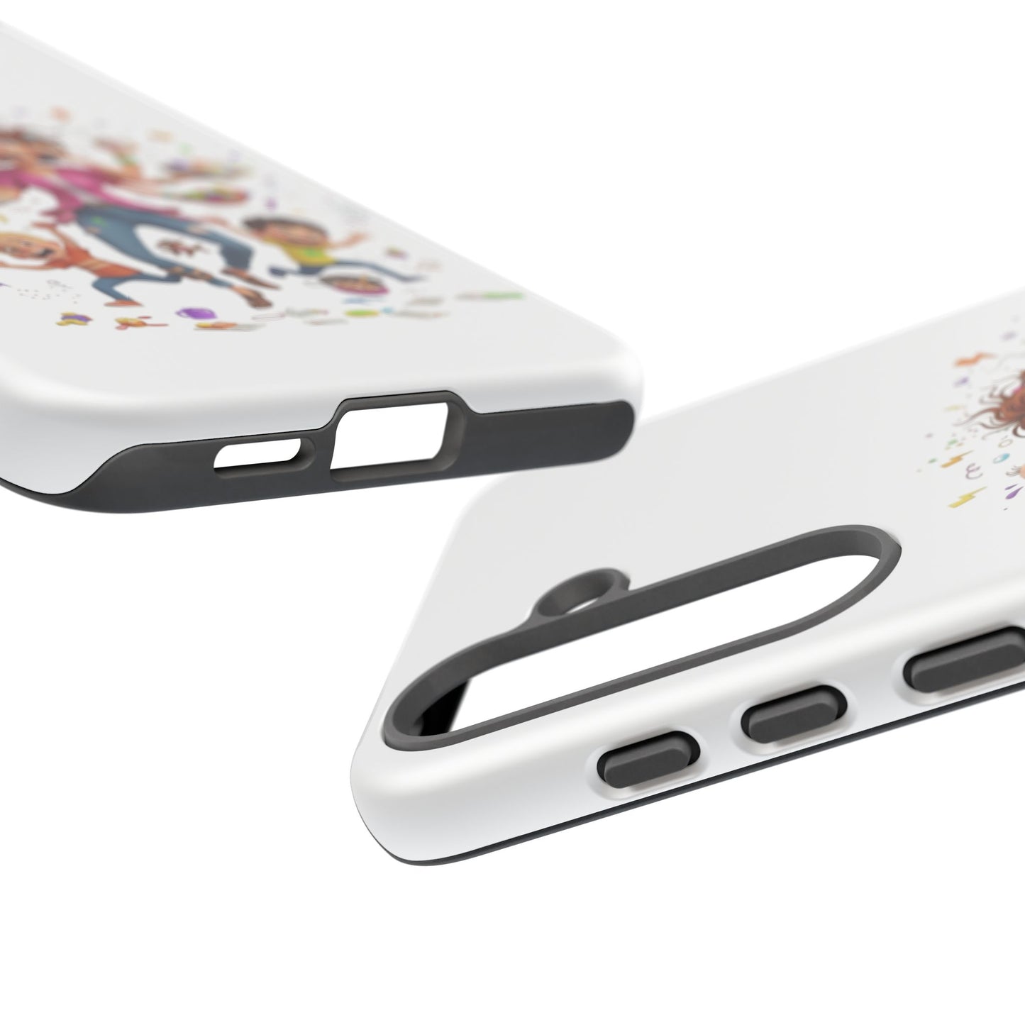 Samsung Mom Life Phone Case — Funny Juggling Mom Illustration Protective Case