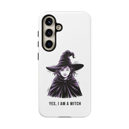 Funda para Samsung — «Sí, soy una bruja» con ilustración de bruja