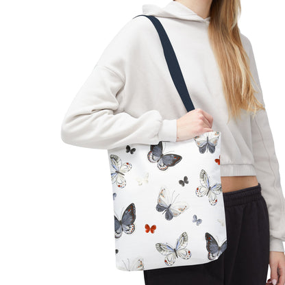 Butterfly Pattern Tote Bag — Lightweight Floral Tote for Everyday Use