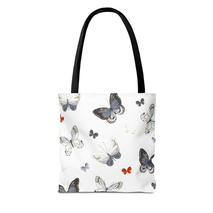 Butterfly Pattern Tote Bag — Lightweight Floral Tote for Everyday Use