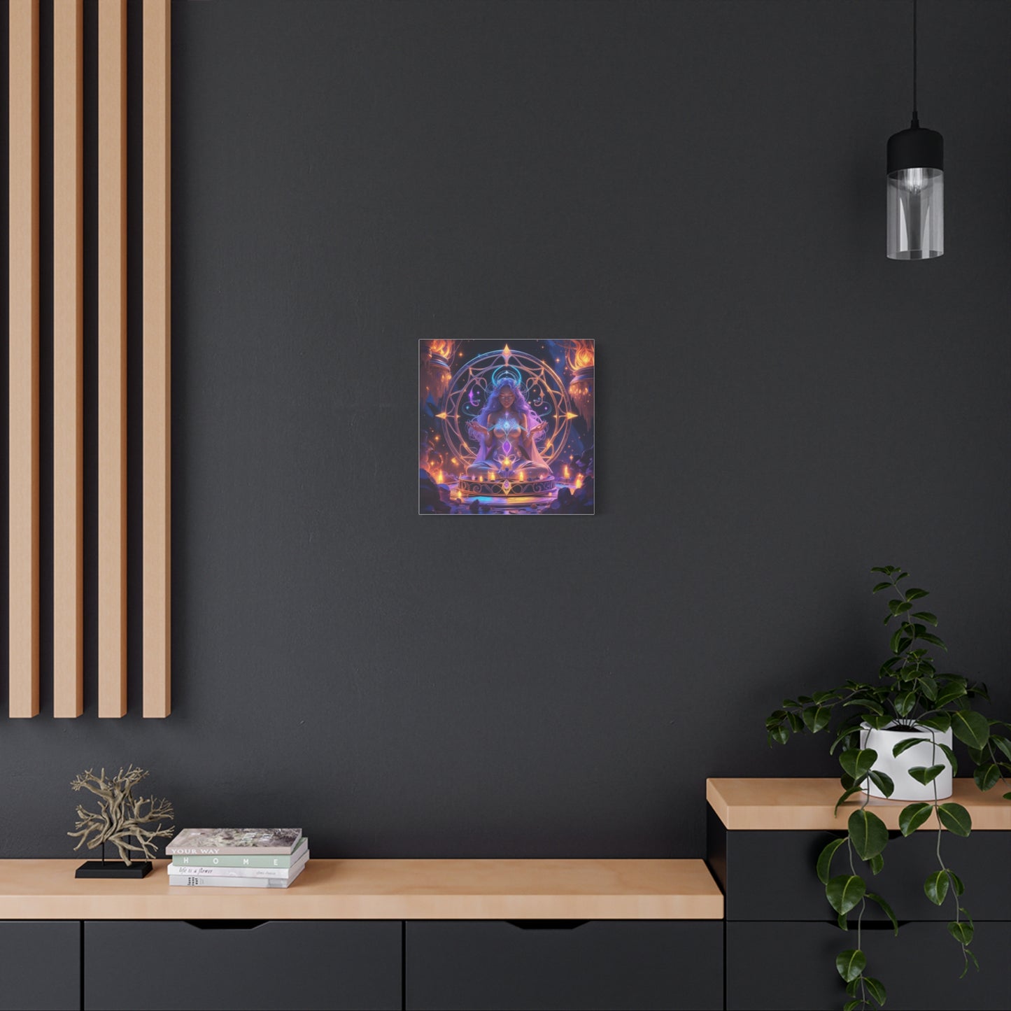 Mystic Meditation Canvas Print — Spiritual Goddess Wall Art