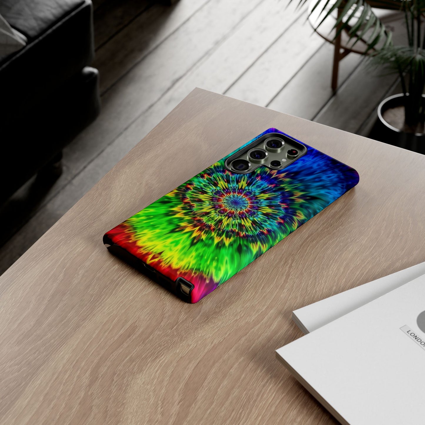 Fundas resistentes para Samsung - Funda para teléfono con mandala teñido anudado arcoíris
