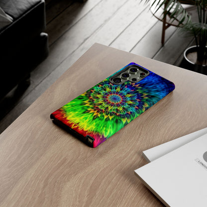 Fundas resistentes para Samsung - Funda para teléfono con mandala teñido anudado arcoíris