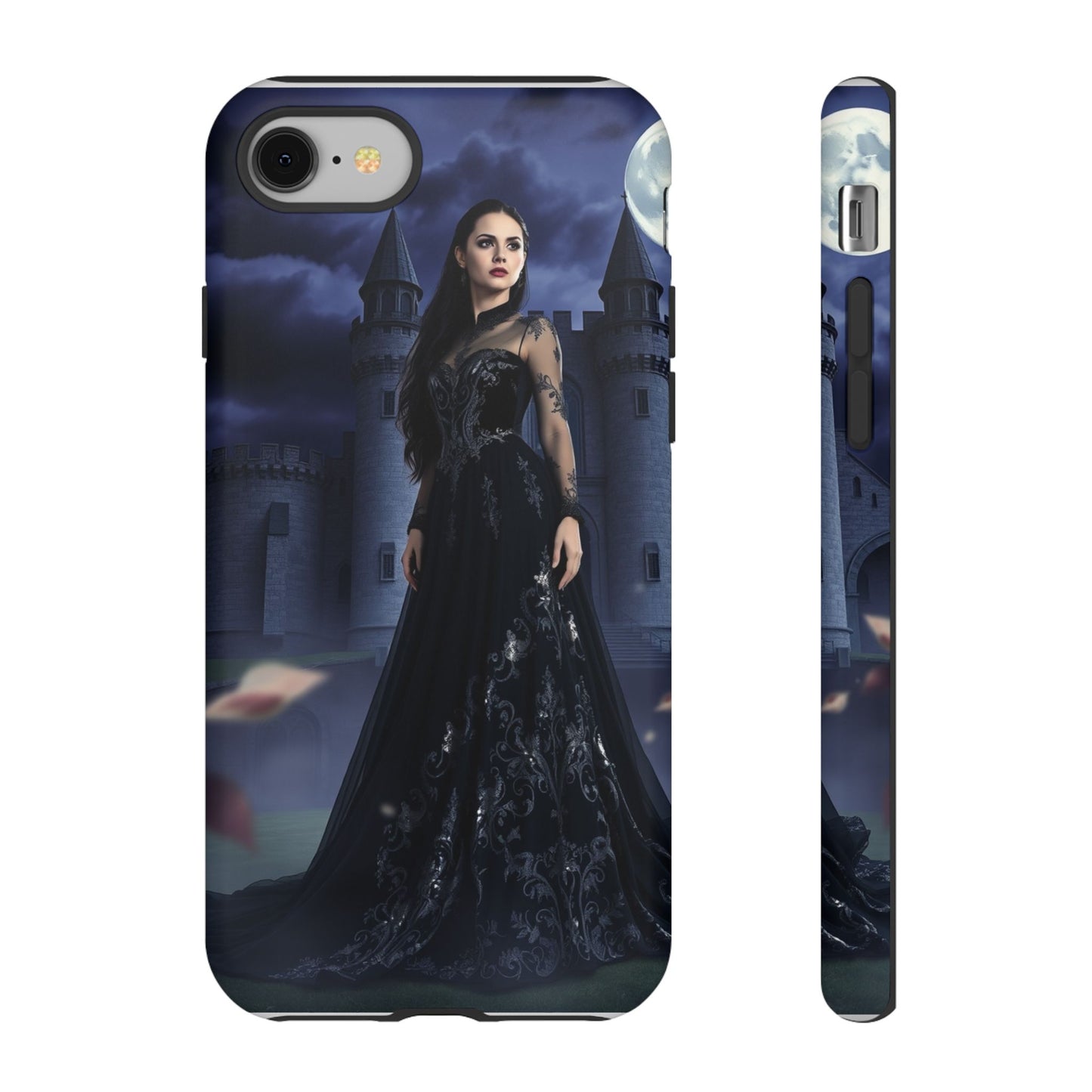 iPhone Gothic Moonlit Castle Phone Case — Elegant Dark Fantasy Protective Cover