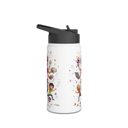 Mom Life Stainless Steel Thermic Bottle — Funny Multitasking Mom Design