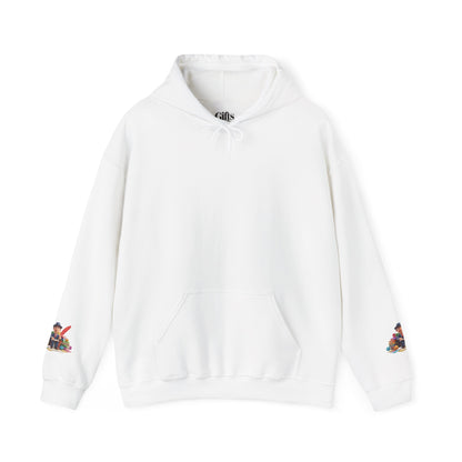 Book Lover Hoodie — Cute Reader Character with Books & Quill Sweatshirt