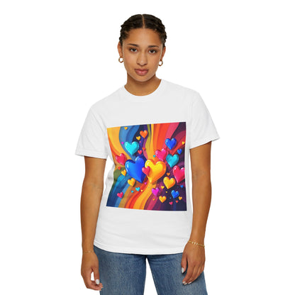 Colorful Heart Rainbow T‑Shirt