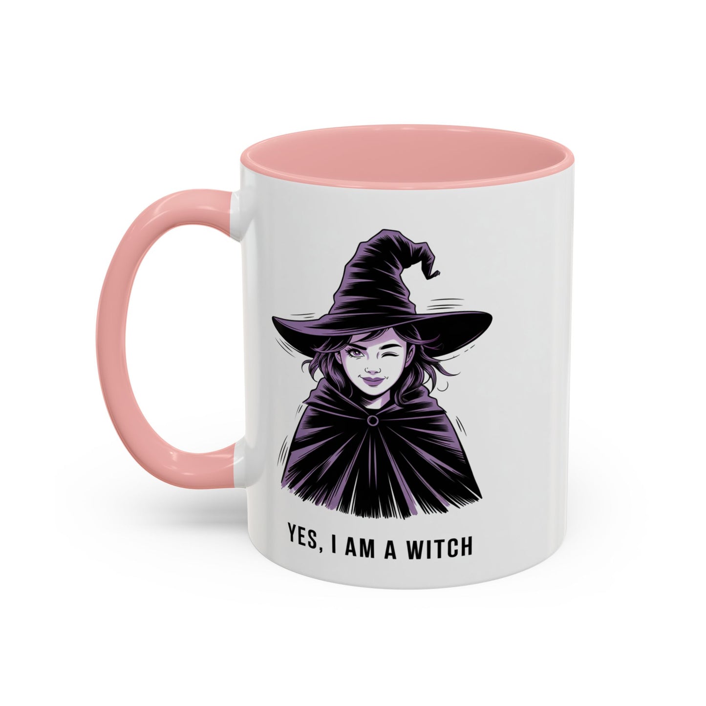 Witch Coffee Mug - "Yes, I Am a Witch" Accent Mug (11/15 oz)