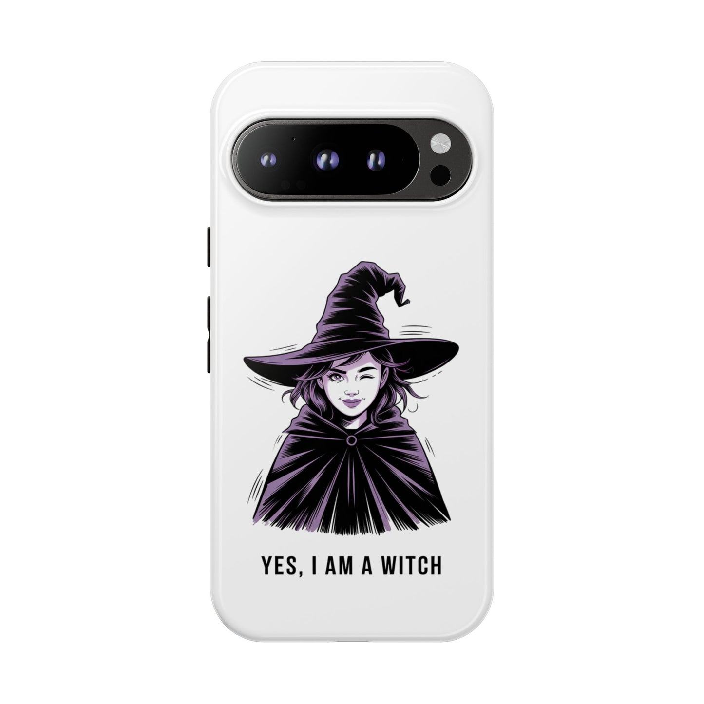 Google Phone Case — “Yes, I Am a Witch” Witchy Illustration