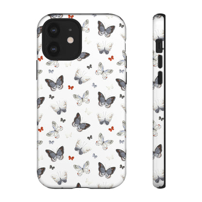 iPhone Butterfly Pattern Tough Phone Case — Protective Floral-Inspired iPhone Case