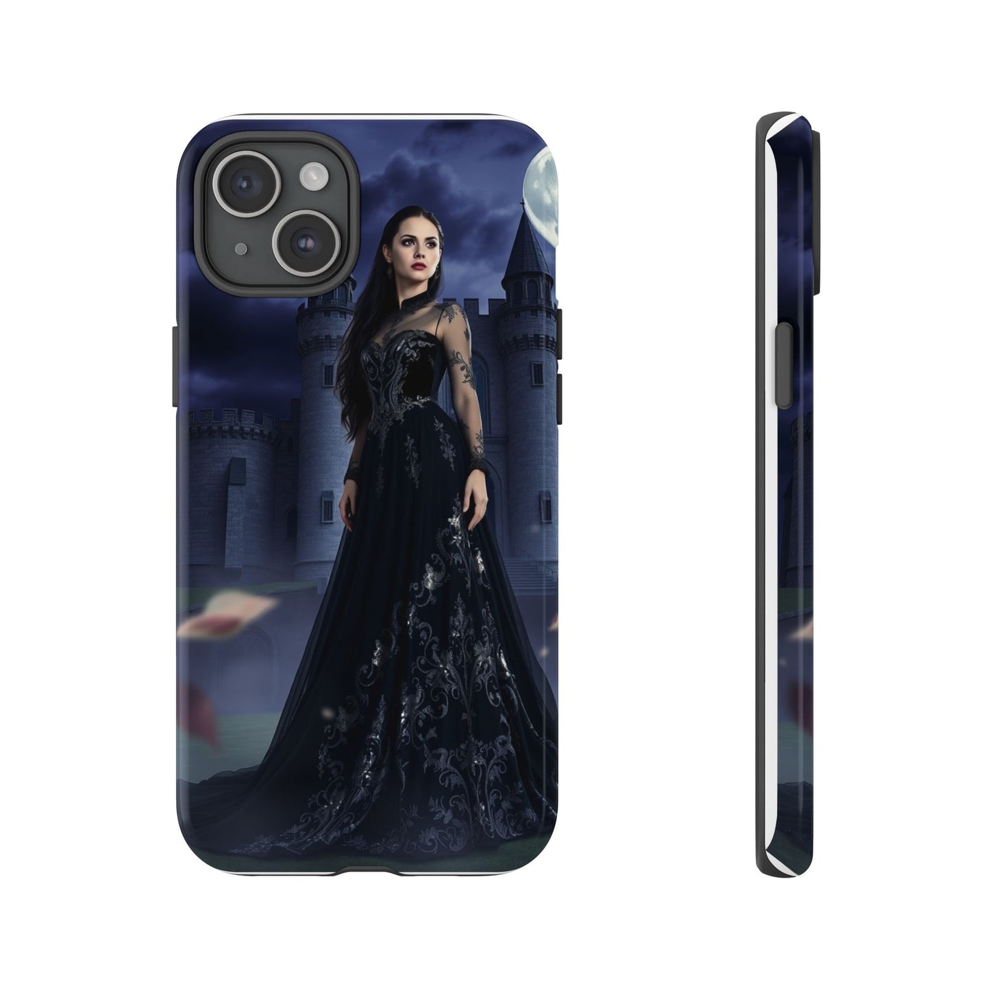 iPhone Gothic Moonlit Castle Phone Case — Elegant Dark Fantasy Protective Cover