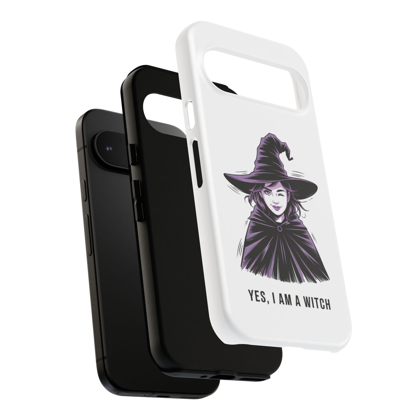 Google Phone Case — “Yes, I Am a Witch” Witchy Illustration