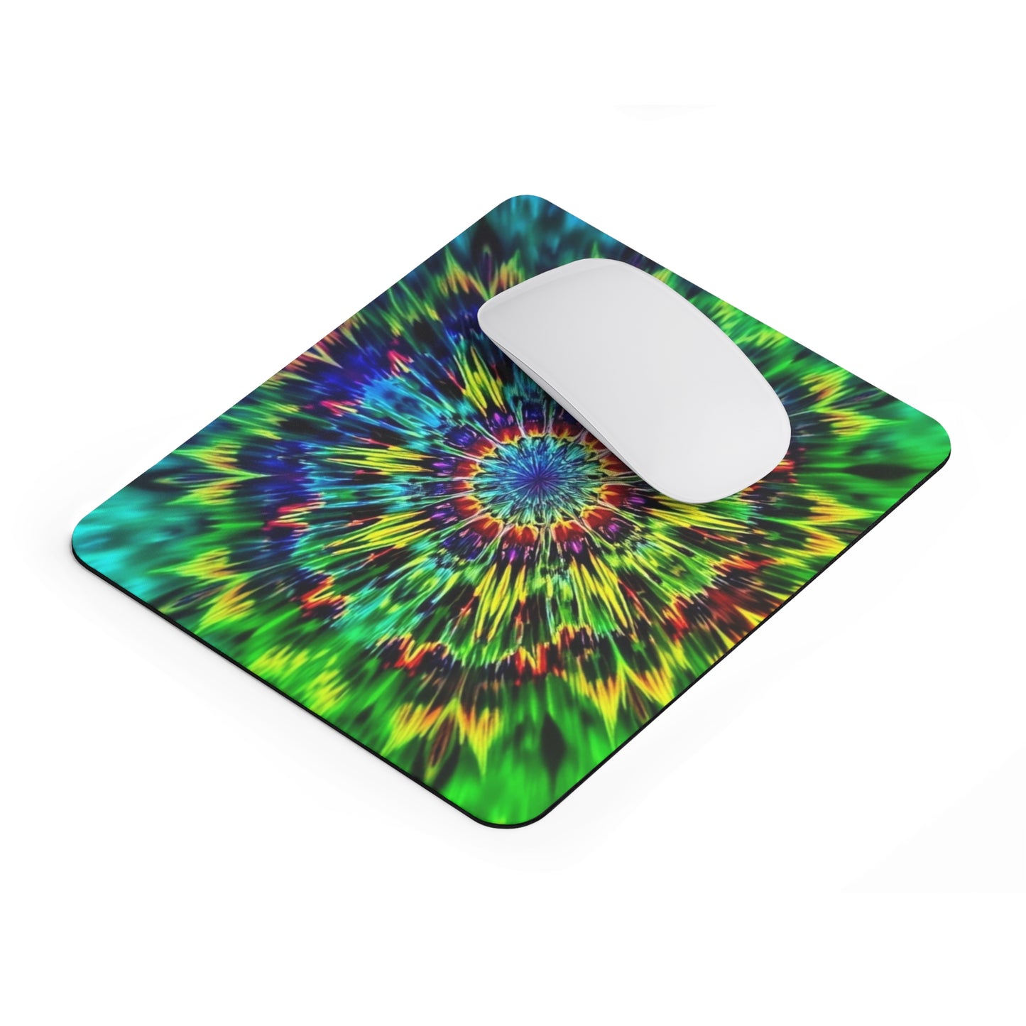 Psychedelic Kaleidoscope Mouse Pad — Vibrant Mandala Gaming Desk Mat