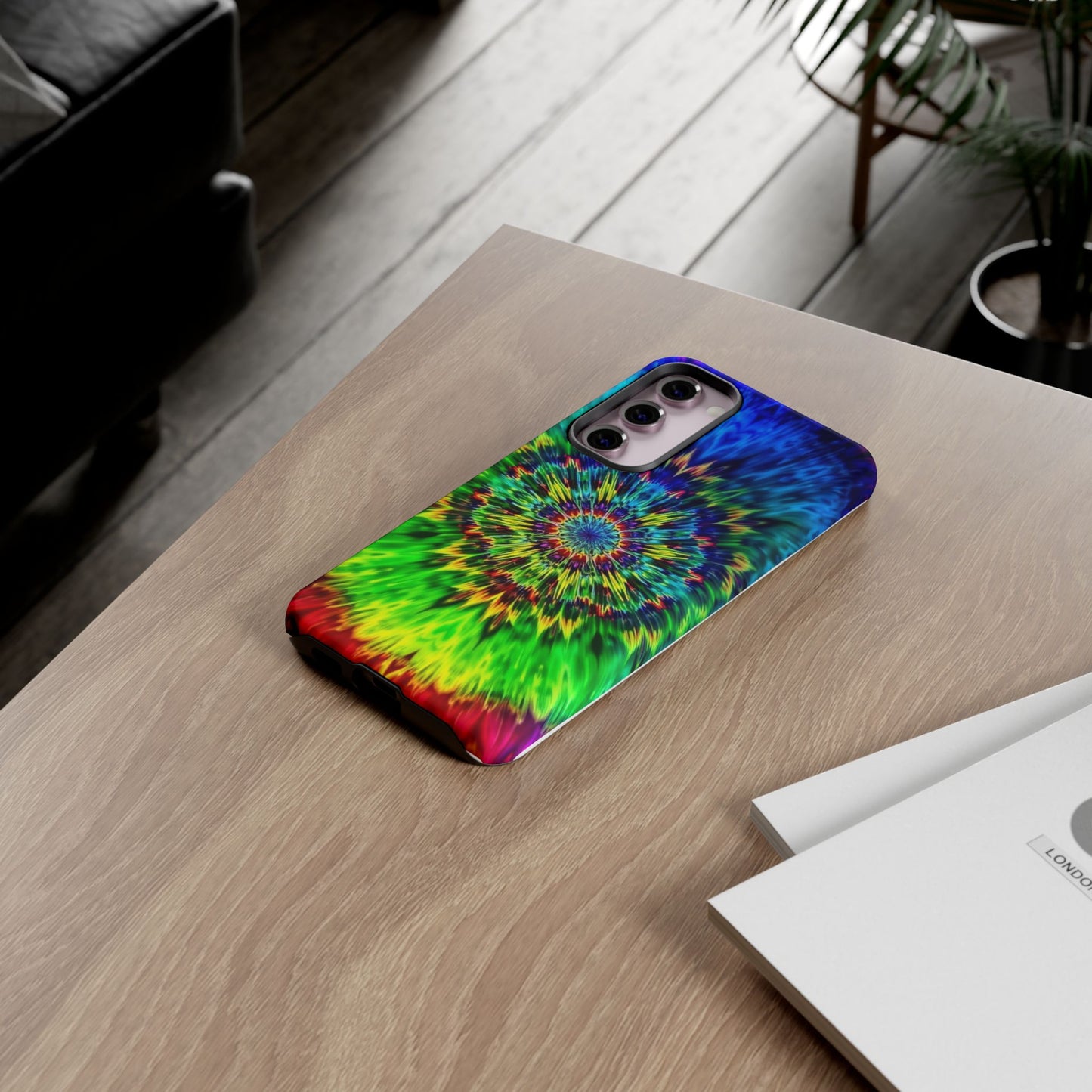 Fundas resistentes para Samsung - Funda para teléfono con mandala teñido anudado arcoíris