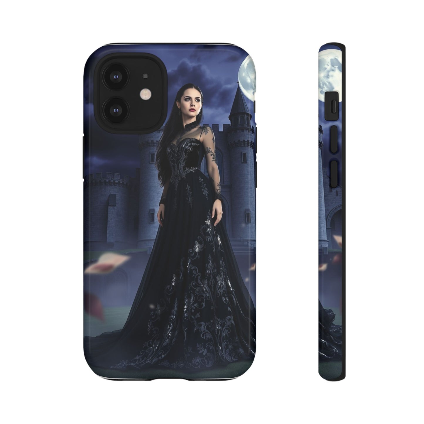 iPhone Gothic Moonlit Castle Phone Case — Elegant Dark Fantasy Protective Cover