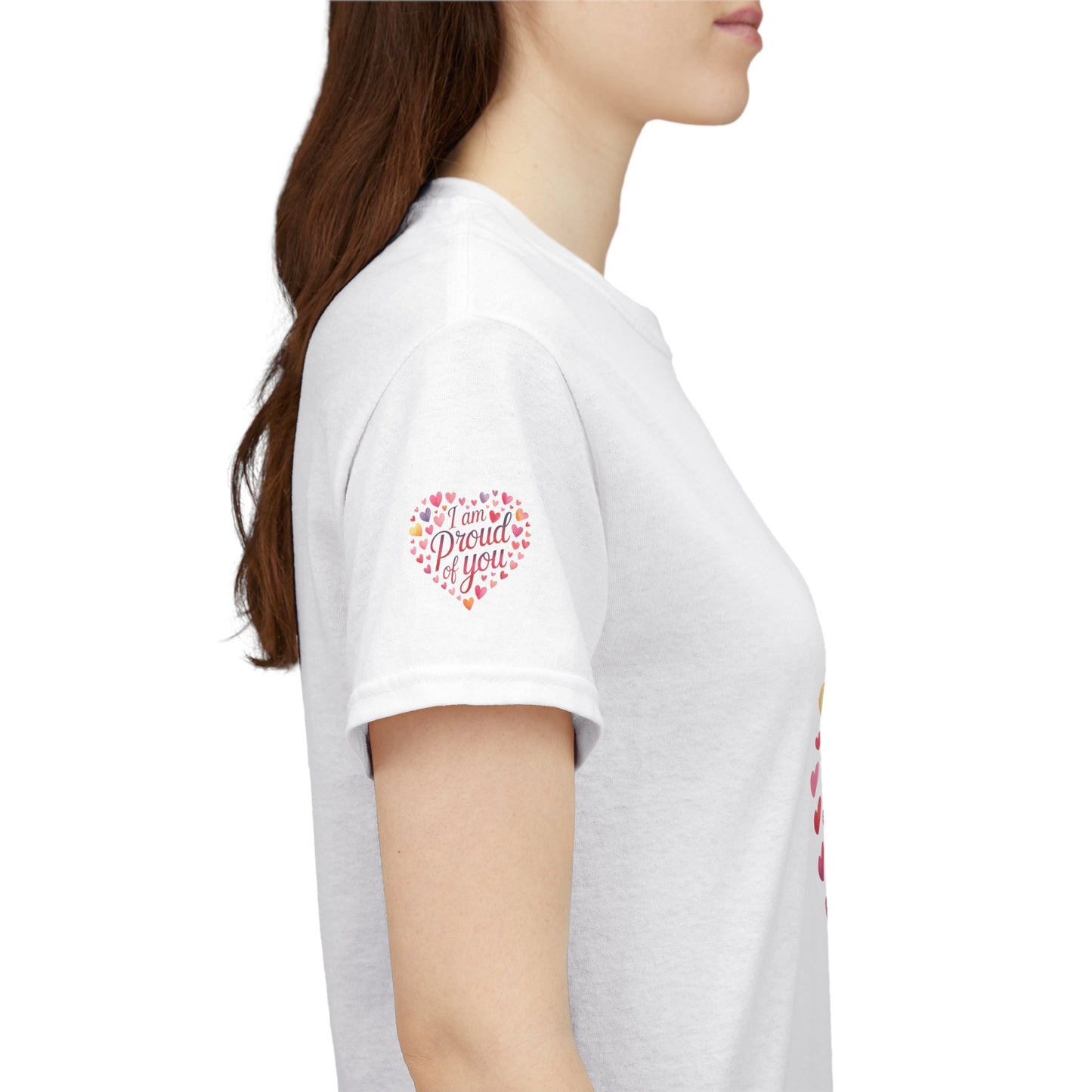 Proud of You Heart T‑Shirt with embroidery