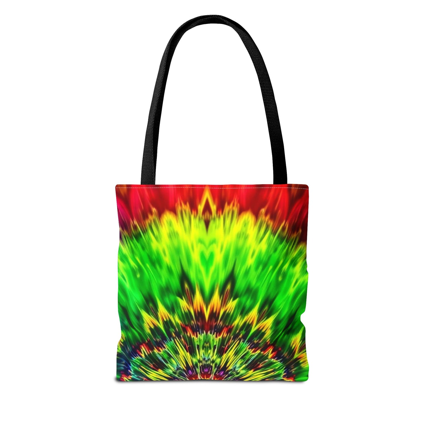 Tie-Dye Kaleidoscope Tote Bag — Vibrant All-Over Print Beach & Market Bag