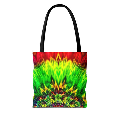 Tie-Dye Kaleidoscope Tote Bag — Vibrant All-Over Print Beach & Market Bag