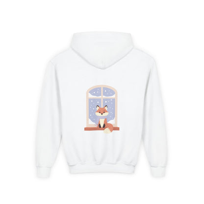 Kids Fox Hoodie - Cozy Winter Window Design