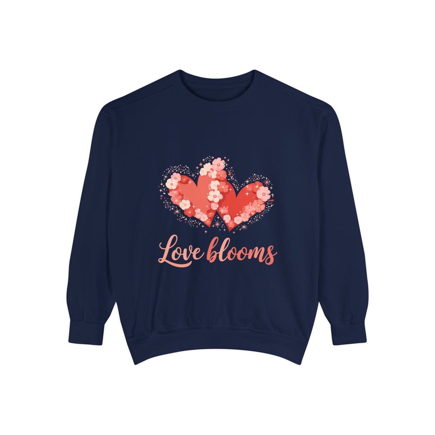 Love Blooms Heart Sweatshirt — Floral Valentine Pullover