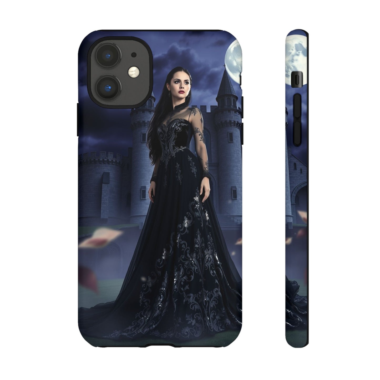 iPhone Gothic Moonlit Castle Phone Case — Elegant Dark Fantasy Protective Cover