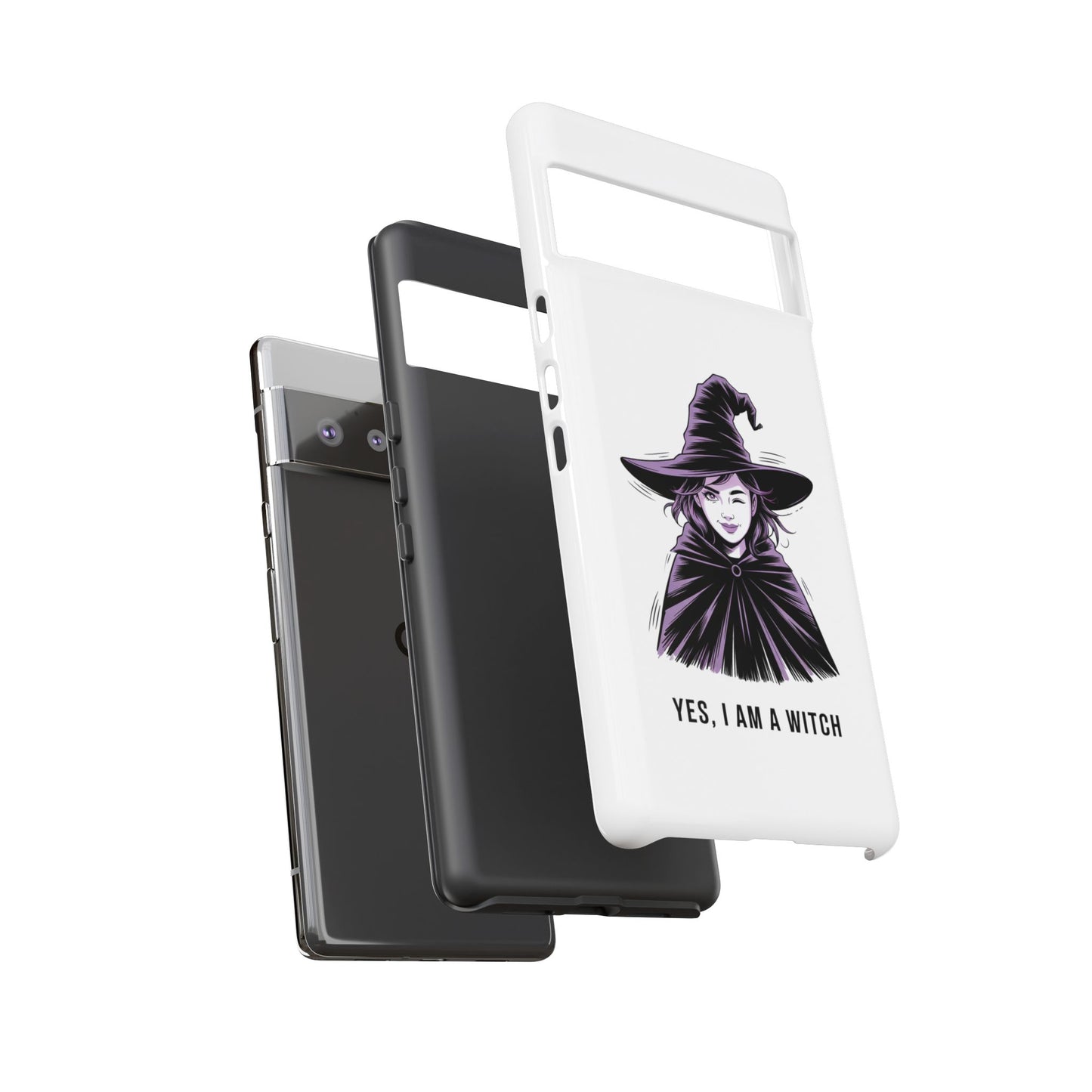 Google Phone Case — “Yes, I Am a Witch” Witchy Illustration
