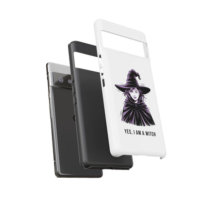 Google Phone Case — “Yes, I Am a Witch” Witchy Illustration