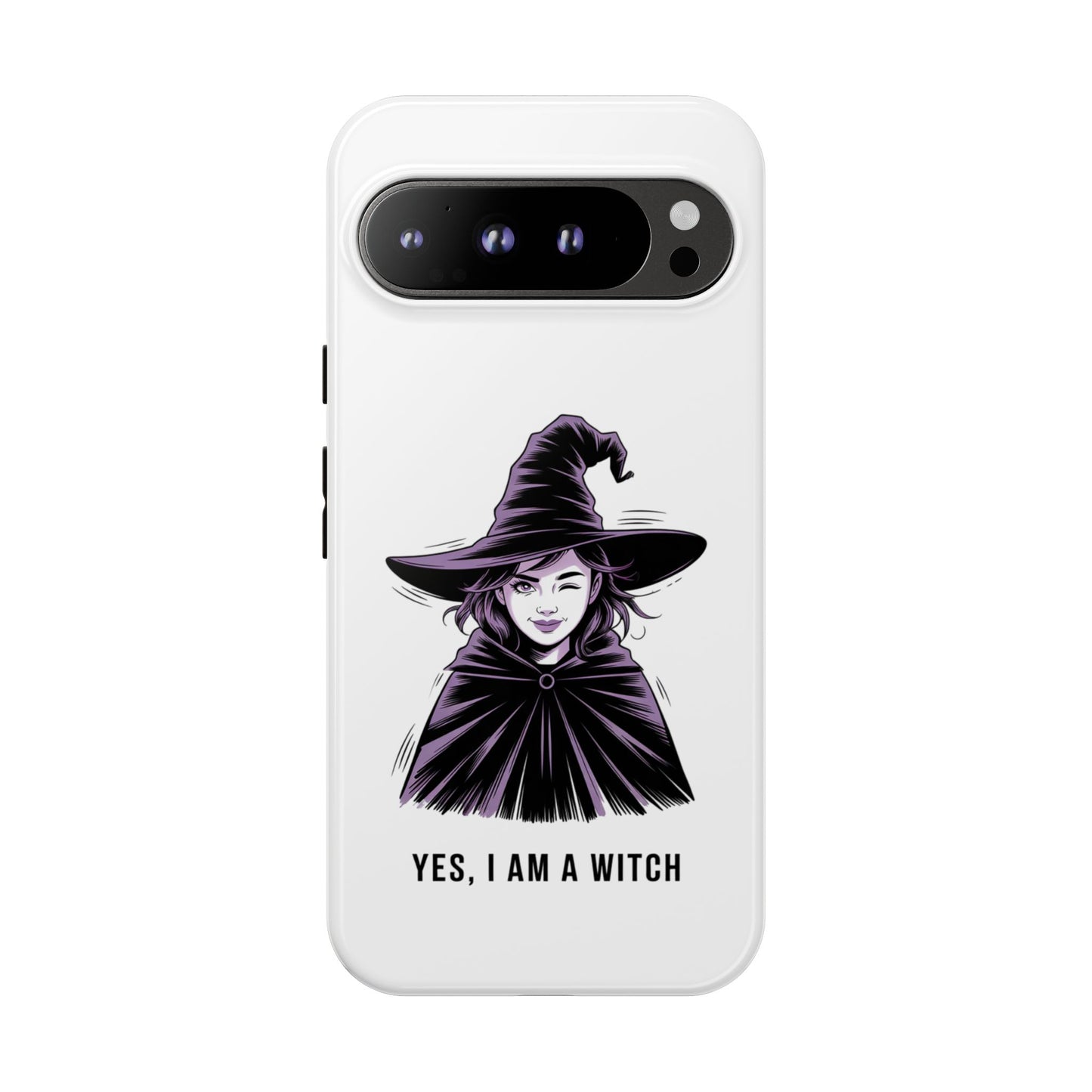 Google Phone Case — “Yes, I Am a Witch” Witchy Illustration