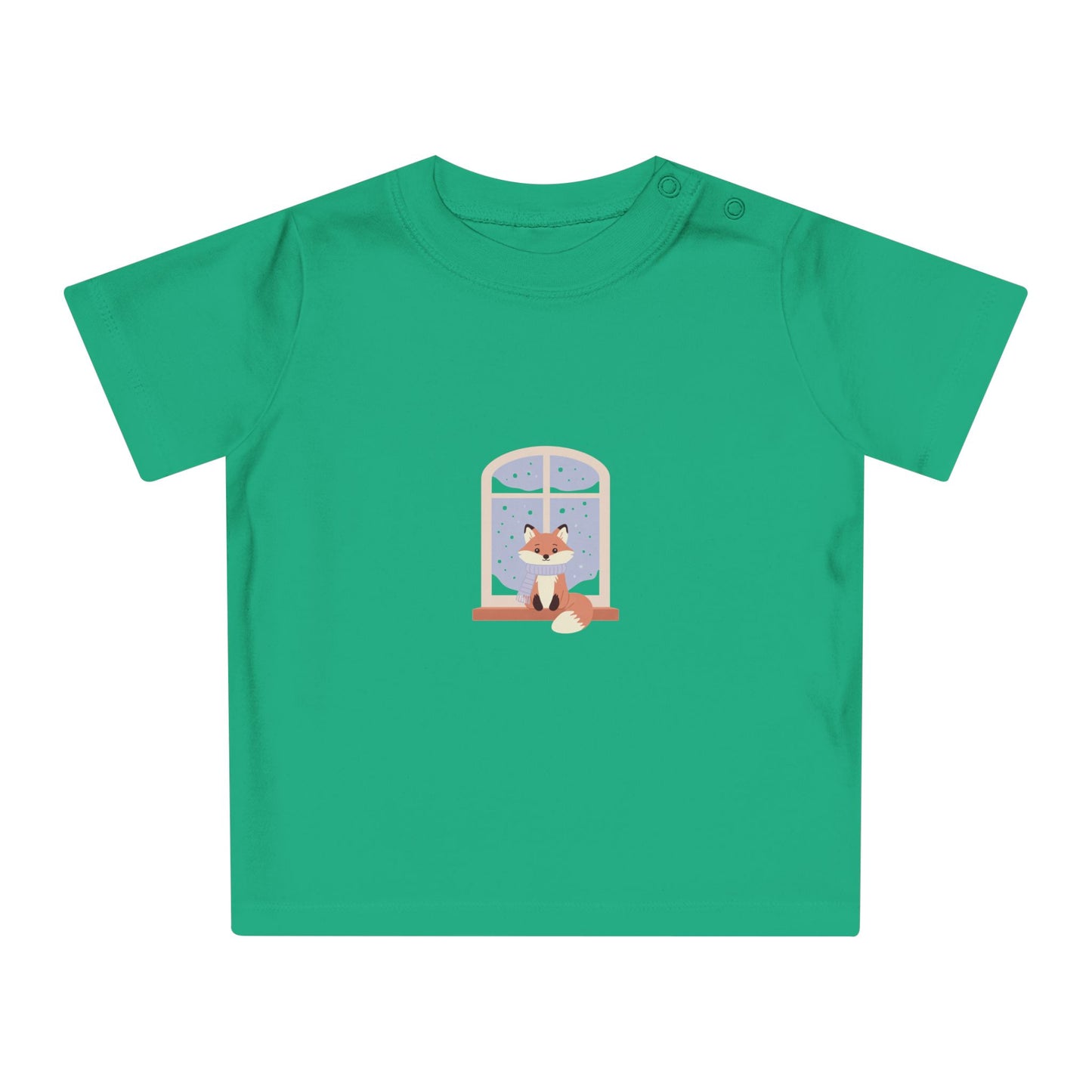 Baby T-Shirt — Cozy Fox at Night Graphic Tee