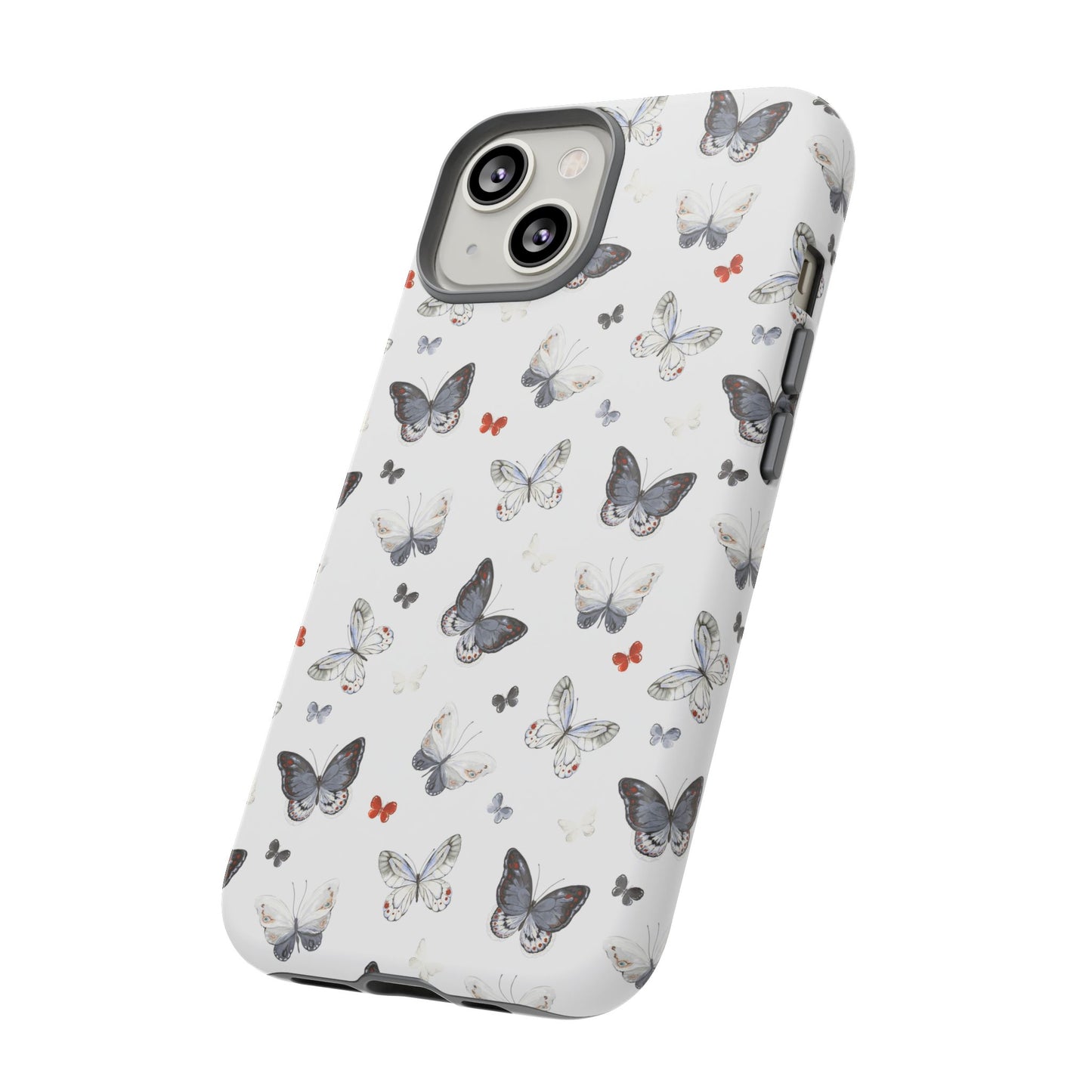 iPhone Butterfly Pattern Tough Phone Case — Protective Floral-Inspired iPhone Case