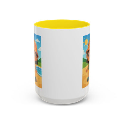 Good Vibes Beach Kid Mug — Accent Coffee Mug (11/15oz)