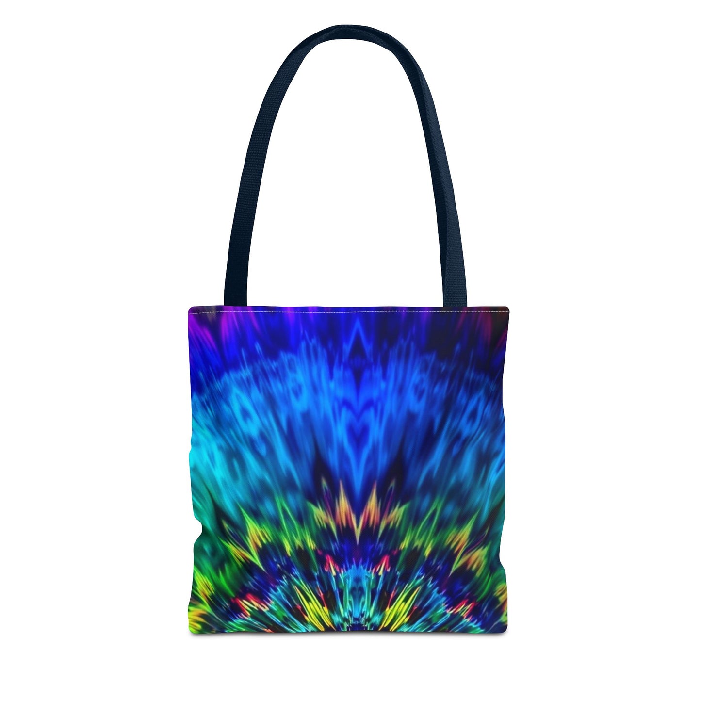 Tie-Dye Kaleidoscope Tote Bag — Vibrant All-Over Print Beach & Market Bag