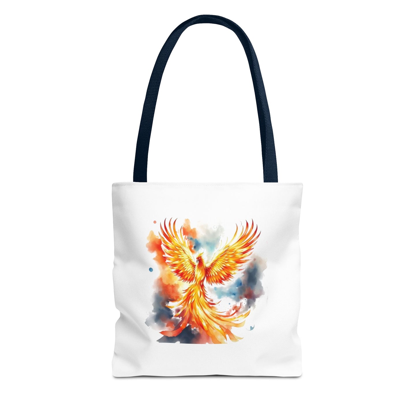Phoenix Watercolor Tote Bag – Vibrant Rising Bird All-Over Print Tote