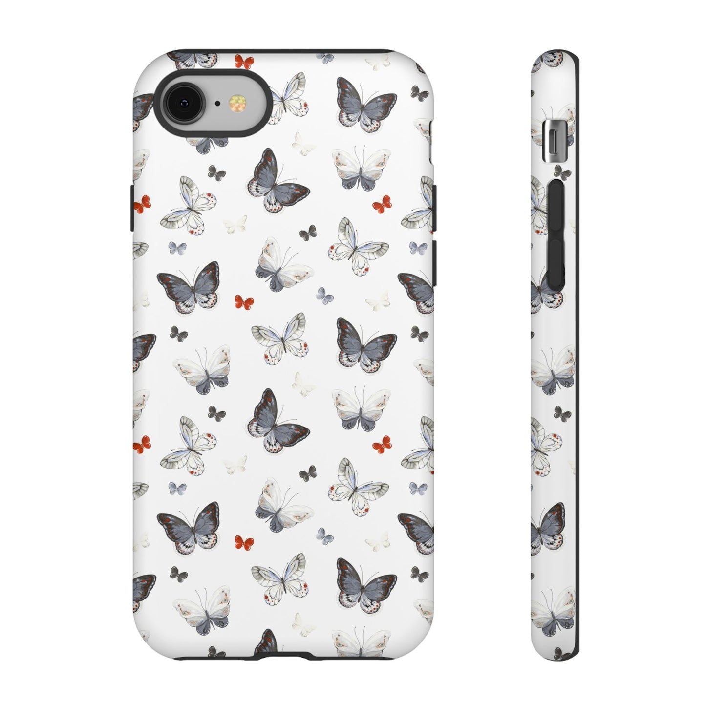 iPhone Butterfly Pattern Tough Phone Case — Protective Floral-Inspired iPhone Case