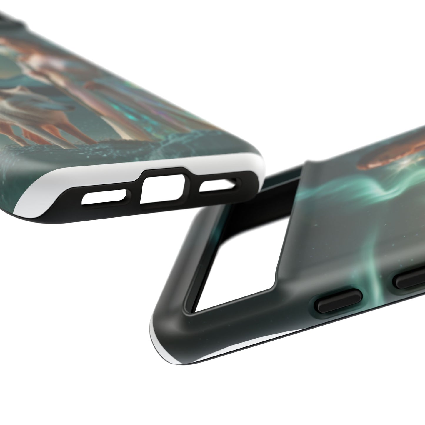 Funda para teléfono Google Aurora Guardian: armadura de fantasía de mujer y lobo