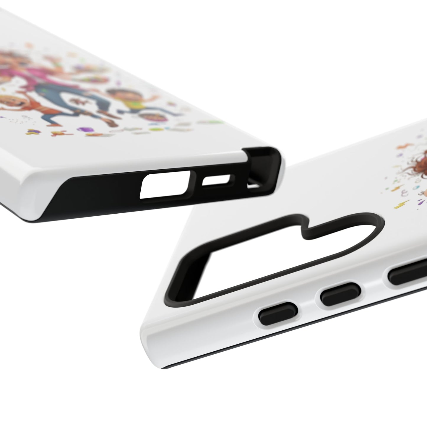 Samsung Mom Life Phone Case — Funny Juggling Mom Illustration Protective Case