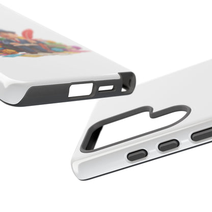 Samsung Bookworm Illustration Phone Case — Cute Scholar with Feather Pen