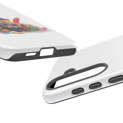 Samsung Bookworm Illustration Phone Case — Cute Scholar with Feather Pen